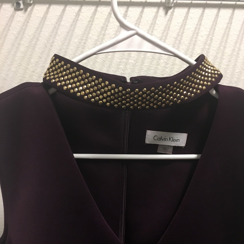 Calvin Klein eggplant purple dress Size 10
